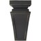 Ekena Millwork 6"W x 6 3/4"D x 12"H Large Nevio Wood Vintage Decor Corbel, Black CORWD06X06X12NEBL - alternate 3